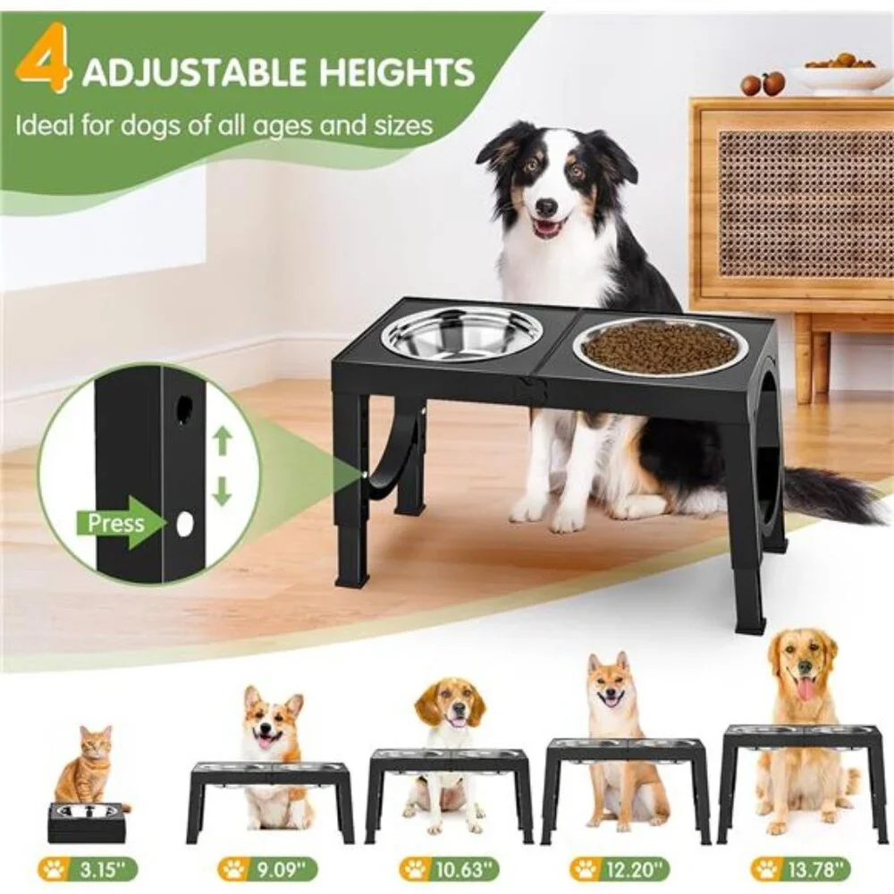 Elevated Dog Bowls Large Breed XiaZ Raised Dogs Bowl Stand Large/Medium Sized